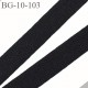 biais sergé 10 mm coton polyester épaisseur double possibilité de passer un cordon à l'intérieur couleur noir prix au mètre