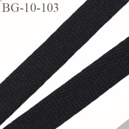biais sergé 10 mm coton polyester épaisseur double possibilité de passer un cordon à l'intérieur  couleur noir prix au mètre