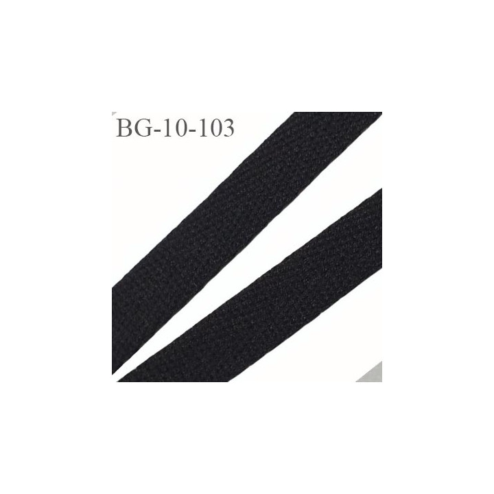 biais sergé 10 mm coton polyester épaisseur double possibilité de passer un cordon à l'intérieur  couleur noir prix au mètre