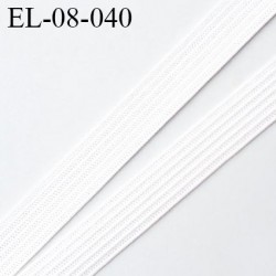 élastique 8 mm plat fin polyamide élasthanne spécial lingerie de marque fabriqué en France couleur naturel prix au mètre