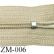 fermeture 70 cm monté sur rouleau couleur BEIGE 1 curseur par fermeture de 70 cm largeur 25 mm largeur du zip 4 mm