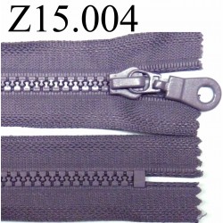 fermeture à glissière longueur 15 cm couleur violet mauve non séparable zip nylon largeur 3.3 cm largeur du zip 5 mm