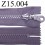 fermeture éclair longueur 15 cm couleur mauve non séparable zip nylon