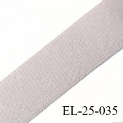 Elastique 25 mm bretelle bande soutien sg lingerie couleur mastique satiné  Fabriqué en France largeur 25 mm prix au mètre