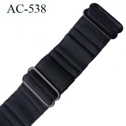 Bretelle 16 mm lingerie SG couleur noir  haut de gamme grande marque finition 2 barettes  prix a la pièce
