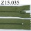 fermeture éclair longueur 15 cm couleur vert non séparable zip nylon