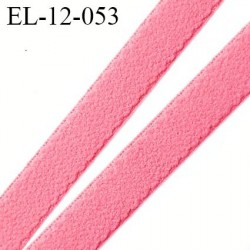 élastique lingerie 12 mm couleur corail grande marque fabriqué en France style velours largeur 12 mm prix au mètre