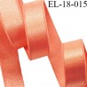 Elastique 18 mm lingerie couleur goyave brillant très beau fabriqué en France pour Grande marque largeur 18 mm prix au mètre