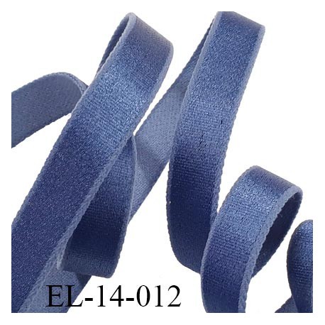 élastique 14 mm lingerie couleur bleu grande marque fabriqué en France polyamide élasthanne largeur 14 mm prix au mètre