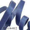 élastique 14 mm lingerie couleur bleu grande marque fabriqué en France polyamide élasthanne largeur 14 mm prix au mètre