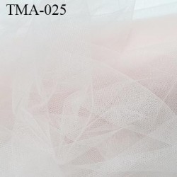 marquisette tulle spécial lingerie haut de gamme couleur rose pétale largeur 148 cm prix pour 10 cm