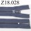 fermeture éclair longueur 18 cm couleur gris bleuté non séparable zip nylon largeur 2.5 cm