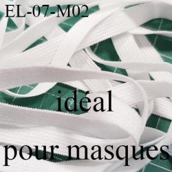 Elastique 6.5 mm spécial lingerie Eco Tex lavable 60° élasthanne couleur naturel prix au mètre