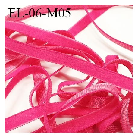 élastique lingerie 6 mm couleur fuschia grande marque fabriqué en France largeur 6 mm prix au mètre