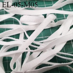 Elastique 5 mm spécial MASQUES Eco Tex lavable 60° élasthanne couleur naturel prix au mètre