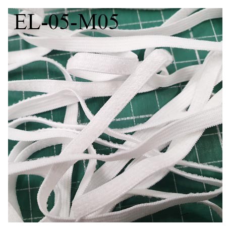 Elastique 5 mm spécial MASQUES Eco Tex lavable 60° élasthanne couleur naturel prix au mètre tarifs spéciaux par quantité