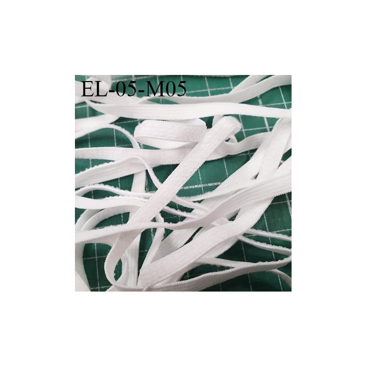 Elastique 5 mm spécial MASQUES Eco Tex lavable 60° élasthanne couleur naturel prix au mètre tarifs spéciaux par quantité