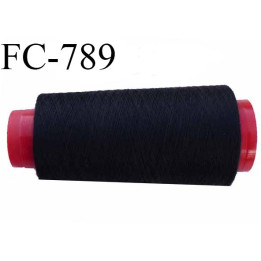 CONE 2000 m fil Polyester n° 120 couleur noir  longueur 2000 mètres fil européen bobiné en France