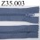 fermeture éclair longueur 35 cm couleur bleu gris non séparable zip nylon largeur 2.5 cm