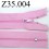 fermeture éclair longueur 35 cm couleur rose non séparable zip nylon largeur 2.5 cm