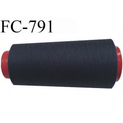 CONE 1000 m fil Polyester n° 120 bleu marine foncé longueur 1000 mètres fil européen bobiné en France certifié oeko tex