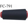 CONE 2000 m fil Polyester n° 120 couleur bleu marine foncé longueur 2000 mètres fil européen bobiné en France certifié oeko tex