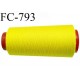 CONE 5000 m fil Polyester n° 120 jaune citron longueur 5000 mètres fil européen bobiné en France certifié oeko tex