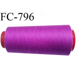 CONE 2000 m fil Polyester n° 120  pivoine longueur 2000 mètres fil européen bobiné en France certifié oeko tex