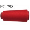 CONE 5000 m fil Polyester n° 120  rouge longueur 5000 mètres fil européen bobiné en France certifié oeko tex