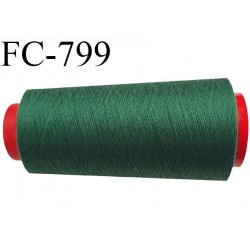 CONE 1000 m fil Polyester n° 120 vert longueur 1000 mètres fil européen bobiné en France certifié oeko tex