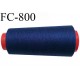 CONE 1000 m fil Polyester n° 120  bleu longueur 1000 mètres fil européen bobiné en France certifié oeko tex