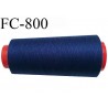 CONE 2000 m fil Polyester n° 120 bleu longueur 2000 mètres fil européen bobiné en France certifié oeko tex