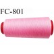CONE 1000 m fil Polyester n° 120 rose malabar longueur 1000 mètres fil européen bobiné en France certifié oeko tex