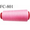 CONE 2000 m fil Polyester n° 120 rose malabar longueur 2000 mètres fil européen bobiné en France certifié oeko tex