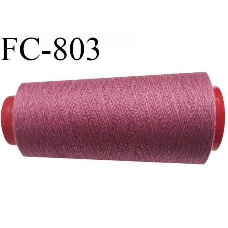 CONE 5000 m fil Polyester n° 120  rose balais longueur 5000 mètres fil européen bobiné en France certifié oeko tex