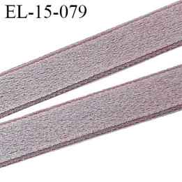 Elastique 15 mm bretelle et lingerie couleur gris de lin brillant très beau  fabrication France largeur 15 mm prix au mètre