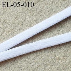 Elastique plat bombé 5 mm polyamide élasthanne largeur 5 mm fabriqué en France pour une grande marque prix au mètre