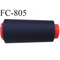CONE 1000 m fil Polyester n° 120 bleu jeans ou marine clair longueur 1000 m fil européen bobiné en France certifié oeko tex