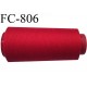 CONE 2000 m fil Polyester n° 120  rouge longueur 2000 m fil européen bobiné en France certifié oeko tex