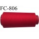 CONE 5000 m fil Polyester n° 120  rouge longueur 5000 m fil européen bobiné en France certifié oeko tex