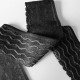 dentelle noir 60 mm lycra élastique avec anti glisse fabriqué en France pour une grande marque souple prix au mètre