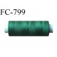 Bobine 500 m fil Polyester n° 120 vert 500 mètres fil européen bobiné en Europe ou France certifié oeko tex