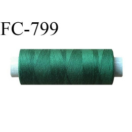 Bobine 500 m fil Polyester n° 120  vert 500 mètres fil européen bobiné en Europe ou France certifié oeko tex