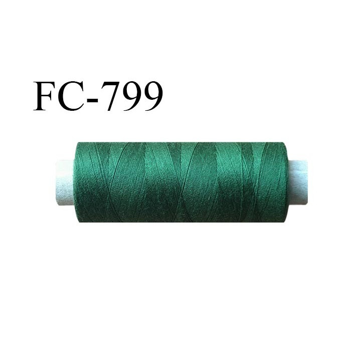 Bobine 500 m fil Polyester n° 120  vert 500 mètres fil européen bobiné en Europe ou France certifié oeko tex