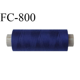 Bobine 500 m fil Polyester n° 120  bleu 500 mètres fil européen bobiné en Europe ou France certifié oeko tex