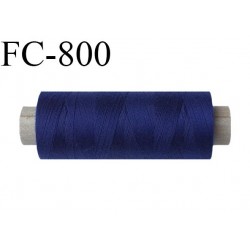 Bobine 500 m fil Polyester n° 120  bleu 500 mètres fil européen bobiné en Europe ou France certifié oeko tex