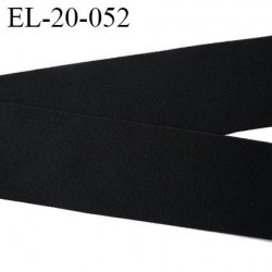 Elastique 20 mm bretelle bande soutien sg et lingerie noir une face douce Fabriqué en Europe largeur 20 mm prix au mètre