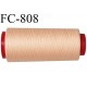 Cone de 2000 m fil mousse polyamide n° 120 couleur rosé chair longueur de 2000 mètres bobiné en France