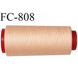 Cone de 2000 m fil mousse polyamide n° 120 couleur rosé chair longueur de 2000 mètres bobiné en France