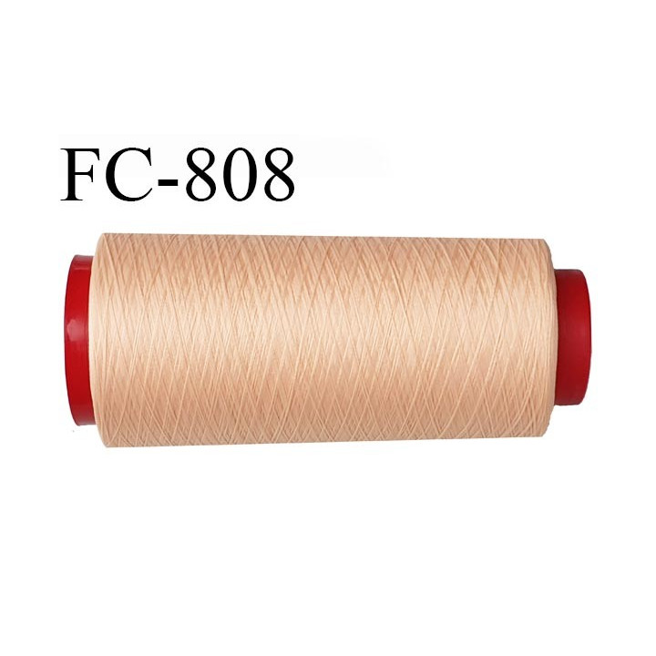 Cone de 5000 m fil mousse polyamide n° 120 couleur rosé chair longueur de 5000 mètres bobiné en France